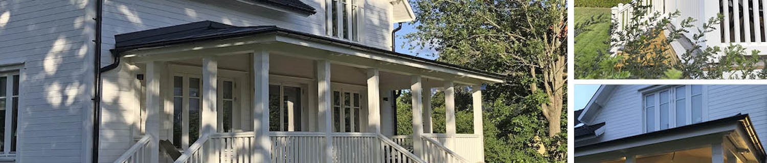 Gennemført veranda med lækre detaljer Veranda